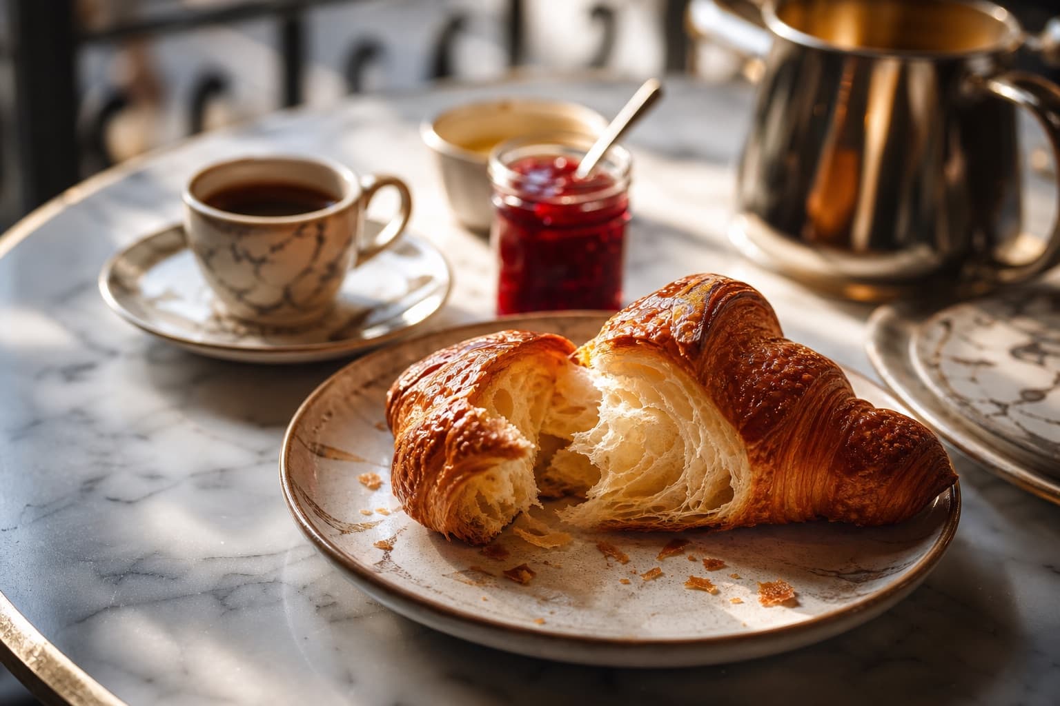 A Parisian Café Breakfast